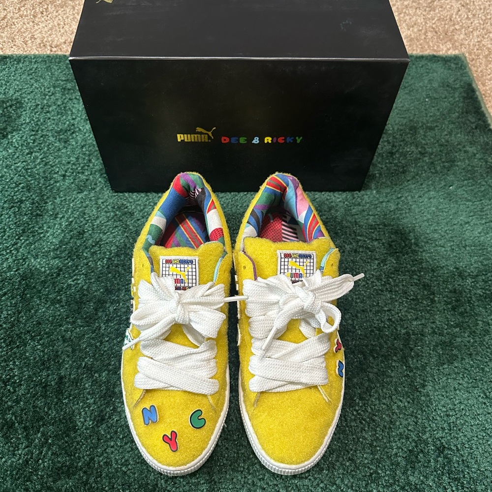 Puma Kids Colorful Yellow Sneakers
